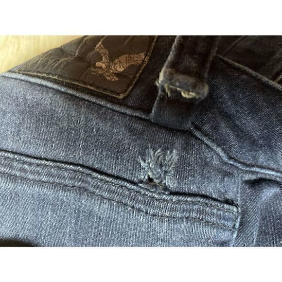 Dark Blue American Eagle Highrise Jeggings size 4 - Picture 6 of 14